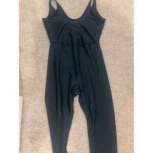 Athletic Works Black One Piece Jumpsuit Activewear Workout Yoga Size Medium